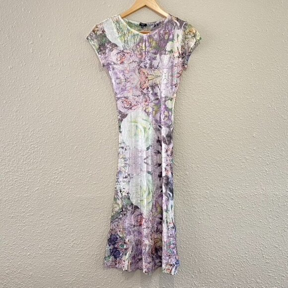 Komarov fit and flare floral dress
